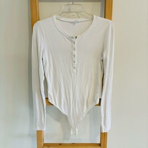 Mittoshop White Long Sleeve Bodysuit
